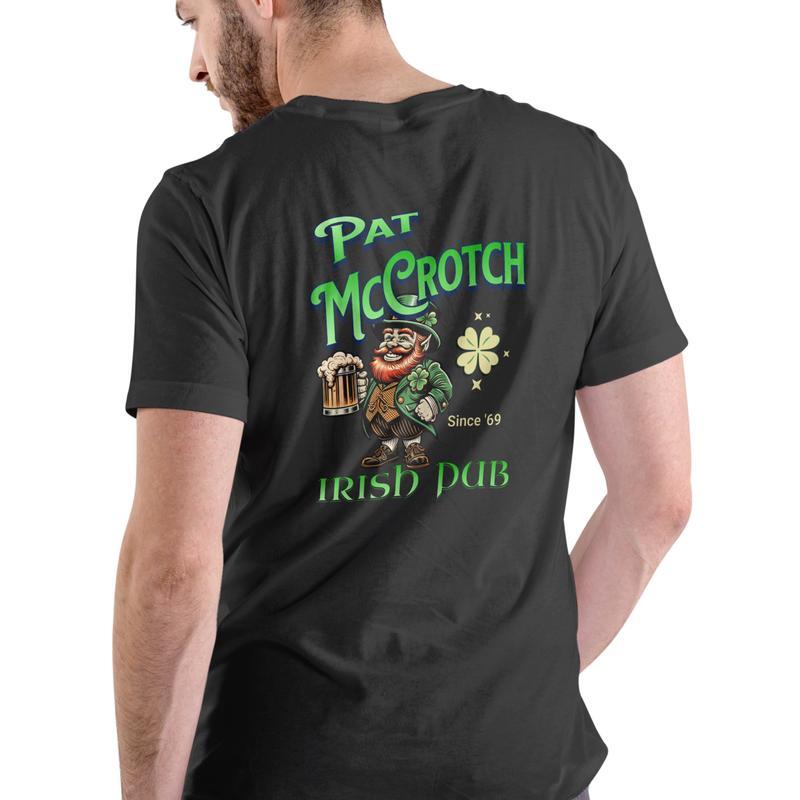 Pat McCrotch Irish Pub T Shirt, Unisex Cotton