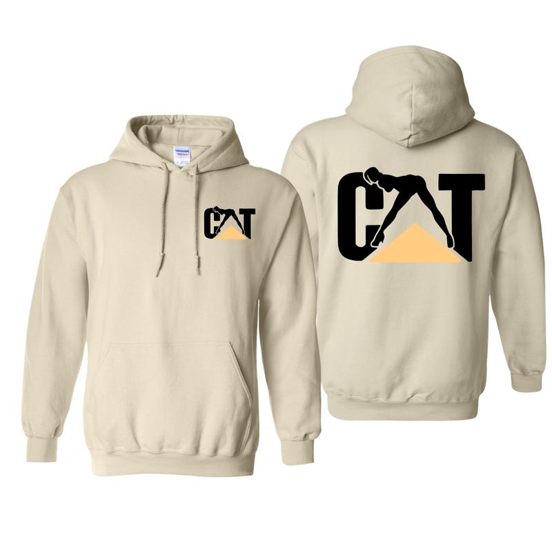 CAT Caterpillar Stripper Outfitters Hoodie Cat With Tops Graphic Unisex