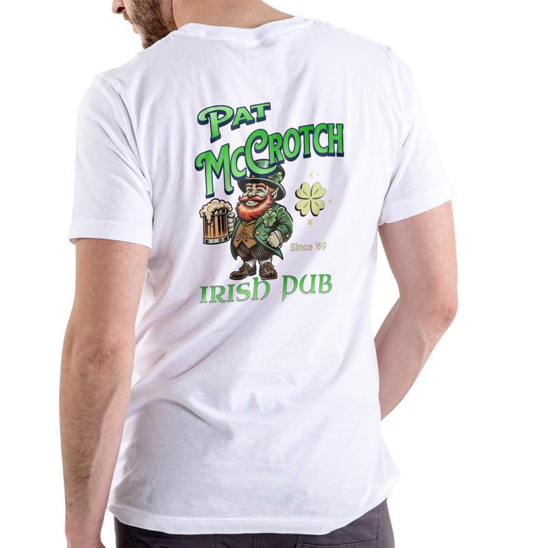 Pat McCrotch Irish Pub T Shirt, Unisex Cotton