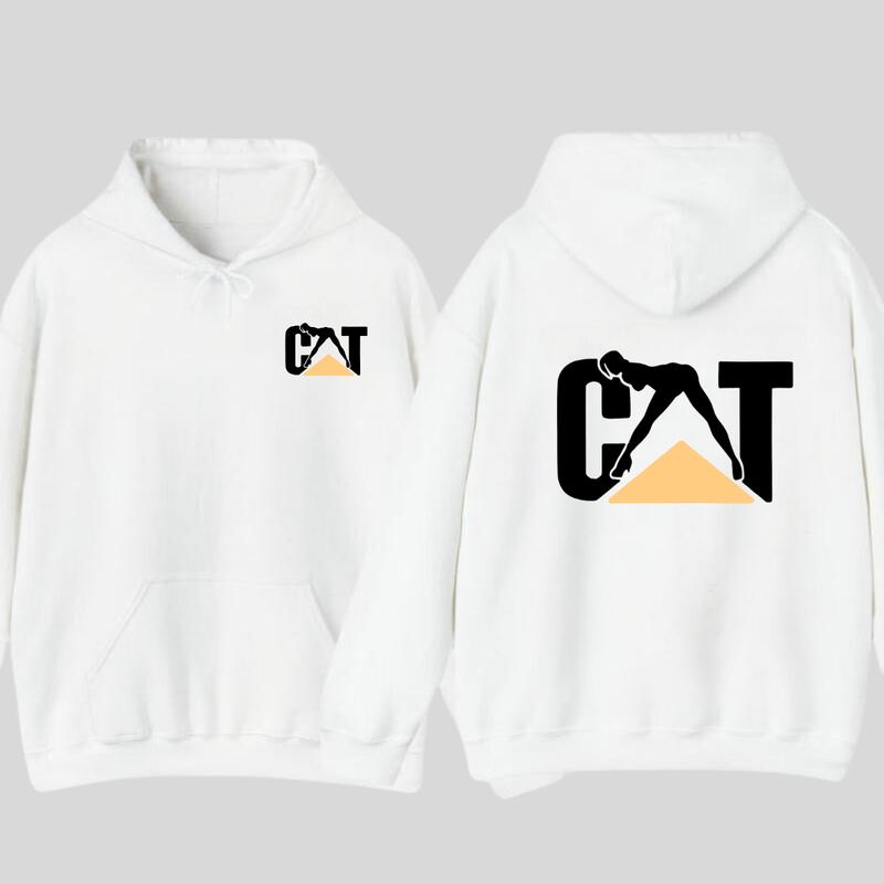 CAT Caterpillar Stripper Outfitters Hoodie Cat With Tops Graphic Unisex