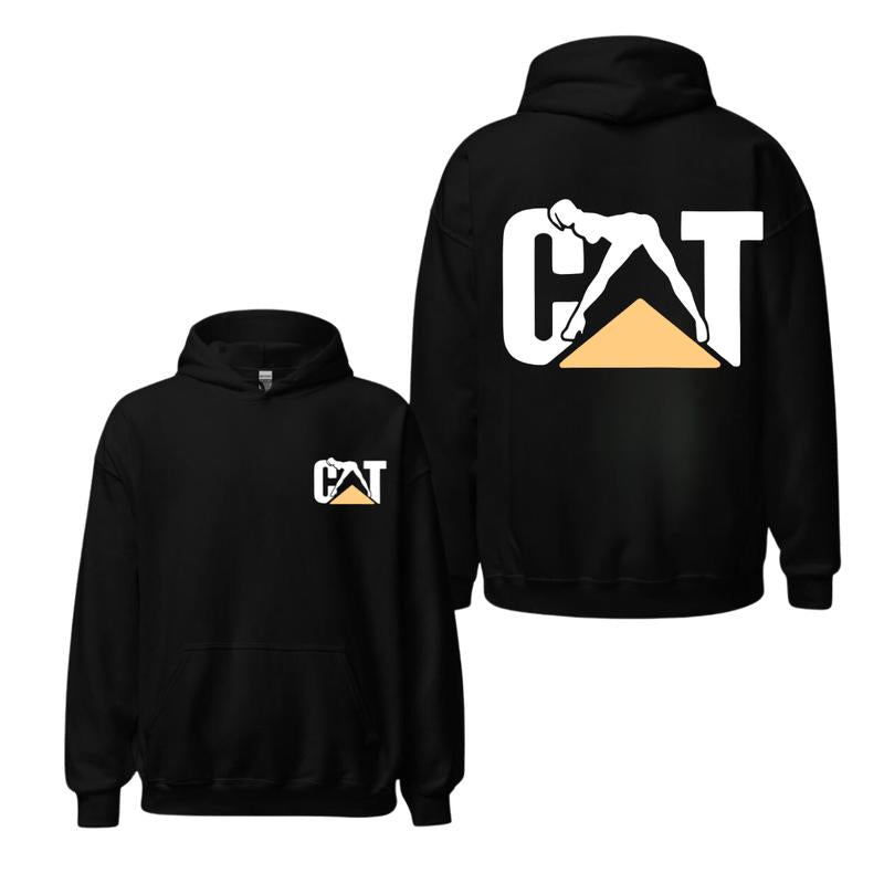 CAT Caterpillar Stripper Outfitters Hoodie Cat With Tops Graphic Unisex