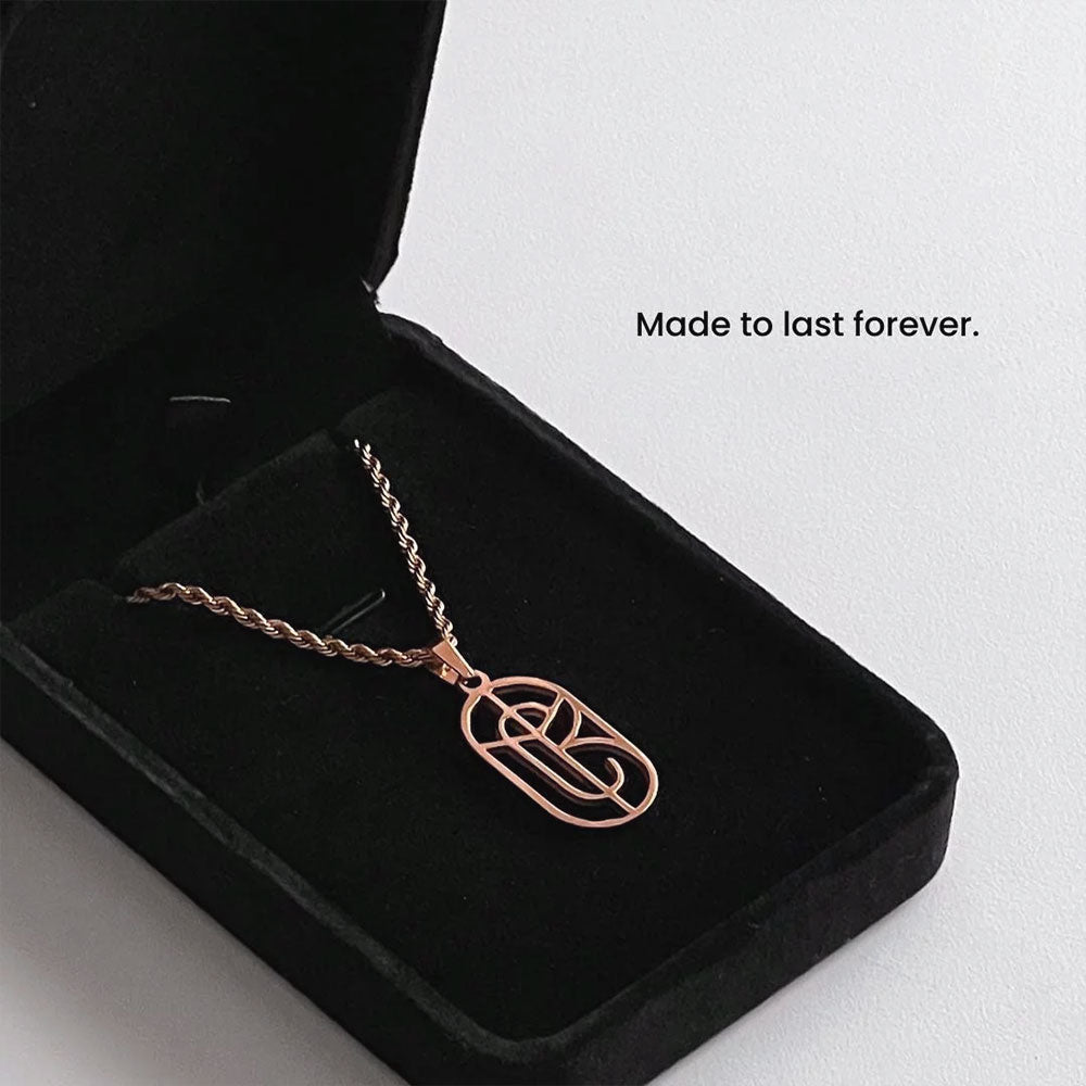 💗Unique Design Name Monogram Logo Necklace