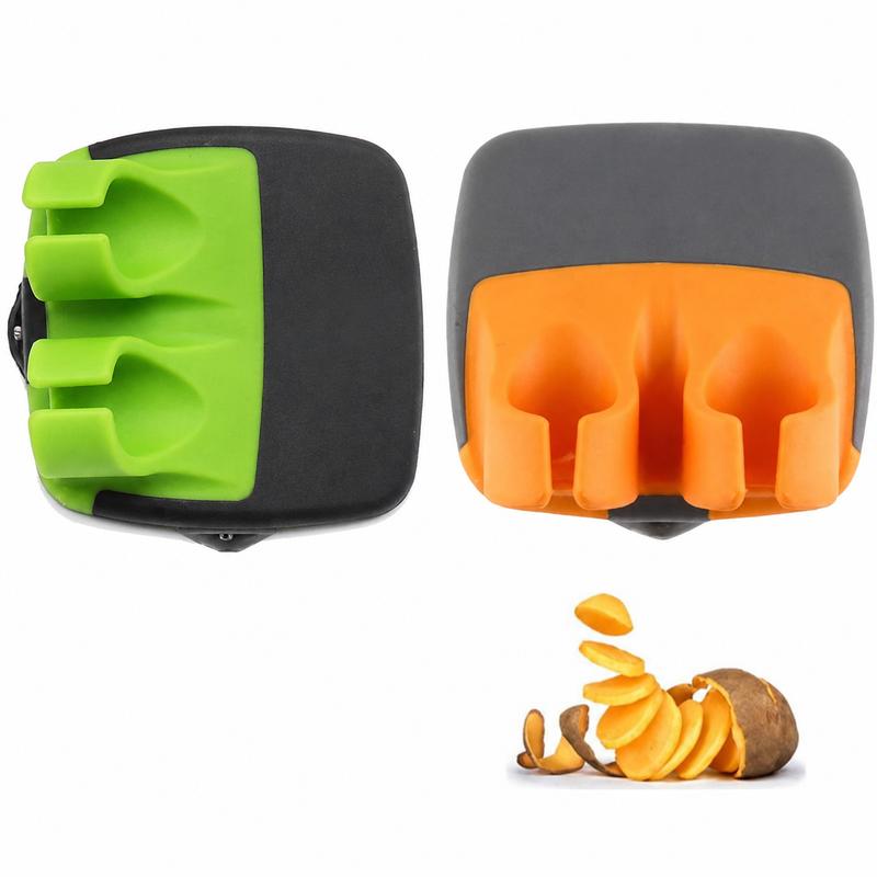 Palm Vegetable Peeler with Two Finger Grips for Potatoes, Carrots and Cucumbers [YQT:ULO-261015-004:f96c362b4d906382]