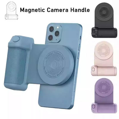 Magnetic Smartphone Camera Grip with Shutter Button and Textured Handle [YQT:ULO-261015-003:a89f72484693c120]