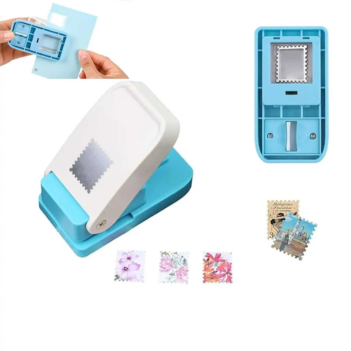 Rectangular Postage Stamp Shape Paper Punch for Scrapbooking and DIY Crafts [YQT:ULO-261013-004:447dd8431687a393]