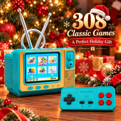 Retro TV Style Gaming Console with Controller and 308 Classic Games [YQT:ULO-261013-005:cbf4bf5adeb4f721]