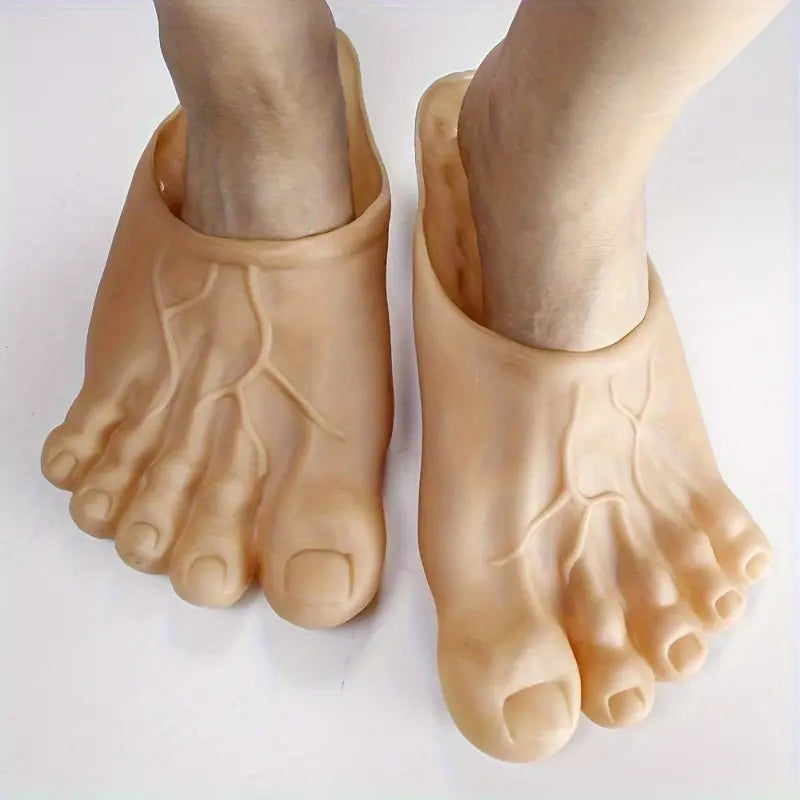 Novelty Bare Foot Slippers with Sculpted Toes for Costume Parties and Dress-Up [YQT:ULO-261012-007:58d66a6bcf139057]
