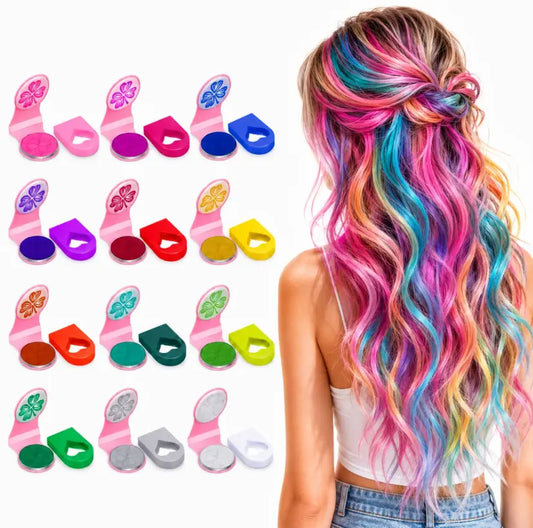 Temporary Hair Color Chalk Clips in 8 and 12 Color Sets [YQT:ULO-260914-002:2896c2c3a1c7d58a]