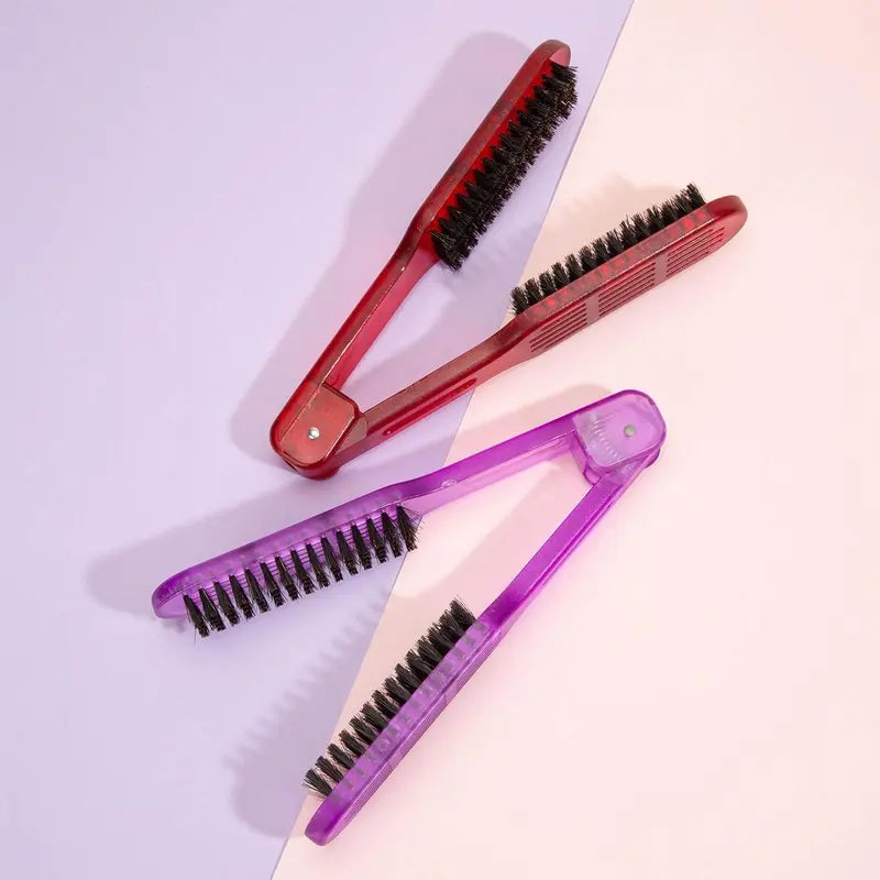 Double Sided Clamp Hair Styling Brush with Hinged Handle [YQT:ULO-261013-001:4e0cd0f80bffd457]