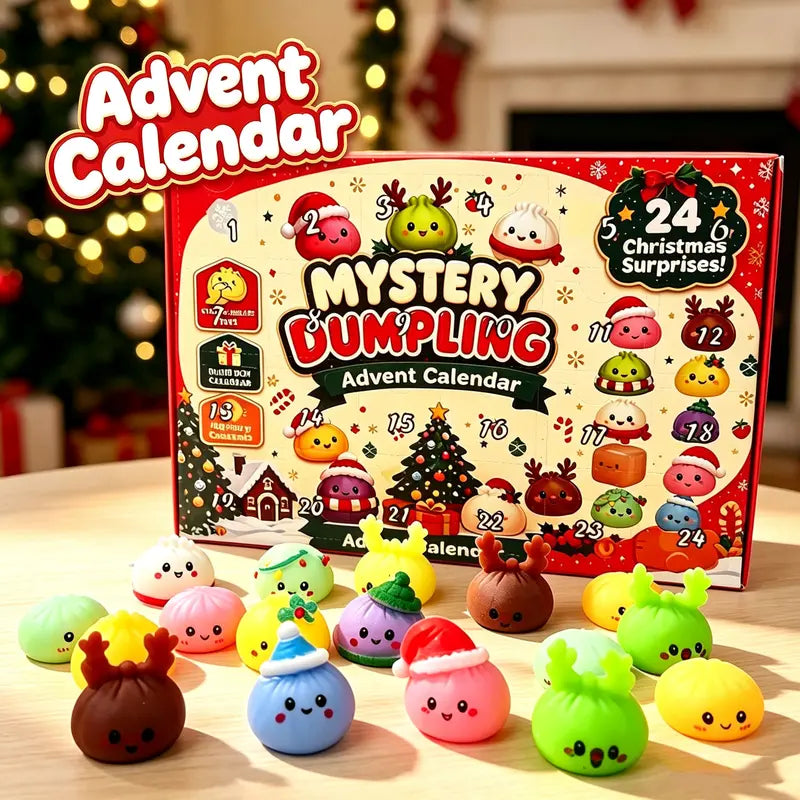 Christmas Mini Squishy Advent Calendar with 24 Dumpling Shaped Surprises [YQT:ULO-261008-008:13cfd024b62fed98]