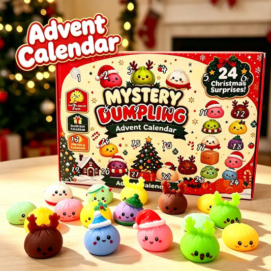 Christmas Mini Squishy Advent Calendar with 24 Dumpling Shaped Surprises [YQT:ULO-261008-008:13cfd024b62fed98]
