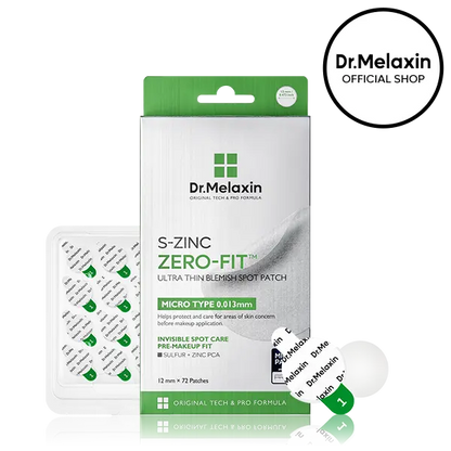 Dr.Melaxin S-ZINC ZERO-FIT Ultra Thin Blemish Spot Patches, 72 Count [YQT:ULO-261002-003:3fb00980e30ddfe2]