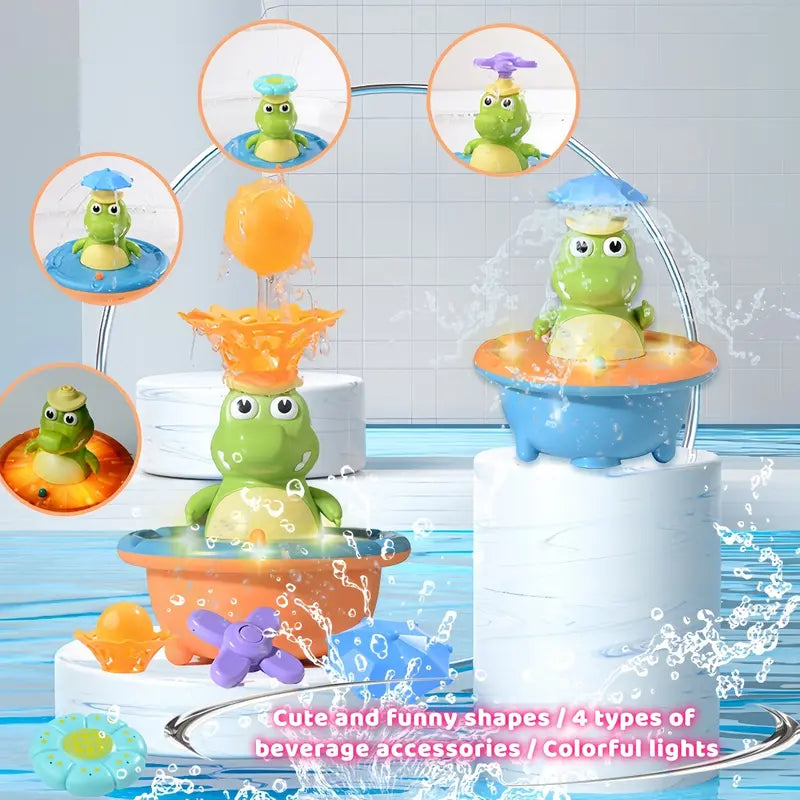 Floating Crocodile Bath Toy with Colorful Lights and Four Sprinkler Designs [YQT:ULO-261008-011:067a14d418d15cff]