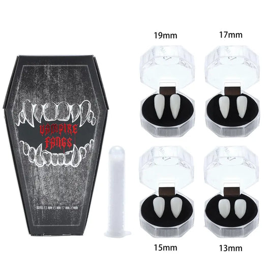 Vampire Fangs Set with Four Sizes for Halloween Costumes and Gothic Looks [YQT:ULO-261012-004:deae1a02b568edff]