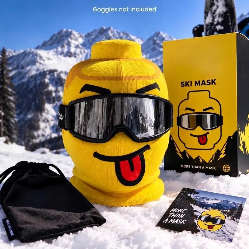 Funny Yellow Cartoon Face Ski Mask Balaclava with Multiple Expression Designs [YQT:ULO-261008-013:a0baf610091ced7a]