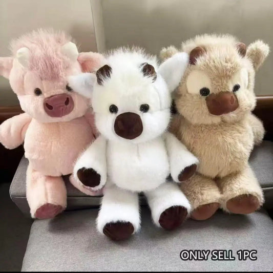Cute Cow Plush Toy with Shaggy Forelock and Rounded Hooves [YQT:ULO-261007-009:f490ccae5b48c69e]