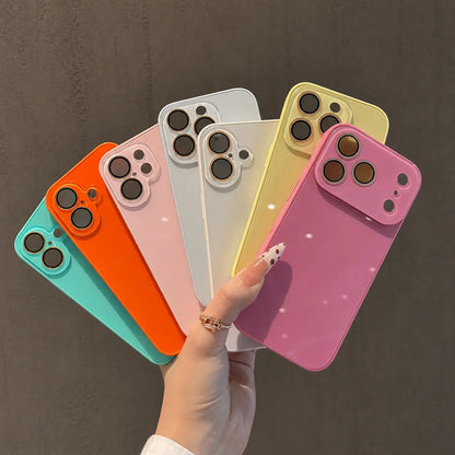 Glossy Solid Color Phone Case with Matching Camera Surround [YQT:ULO-260916-007:af3ab78295b7de98]