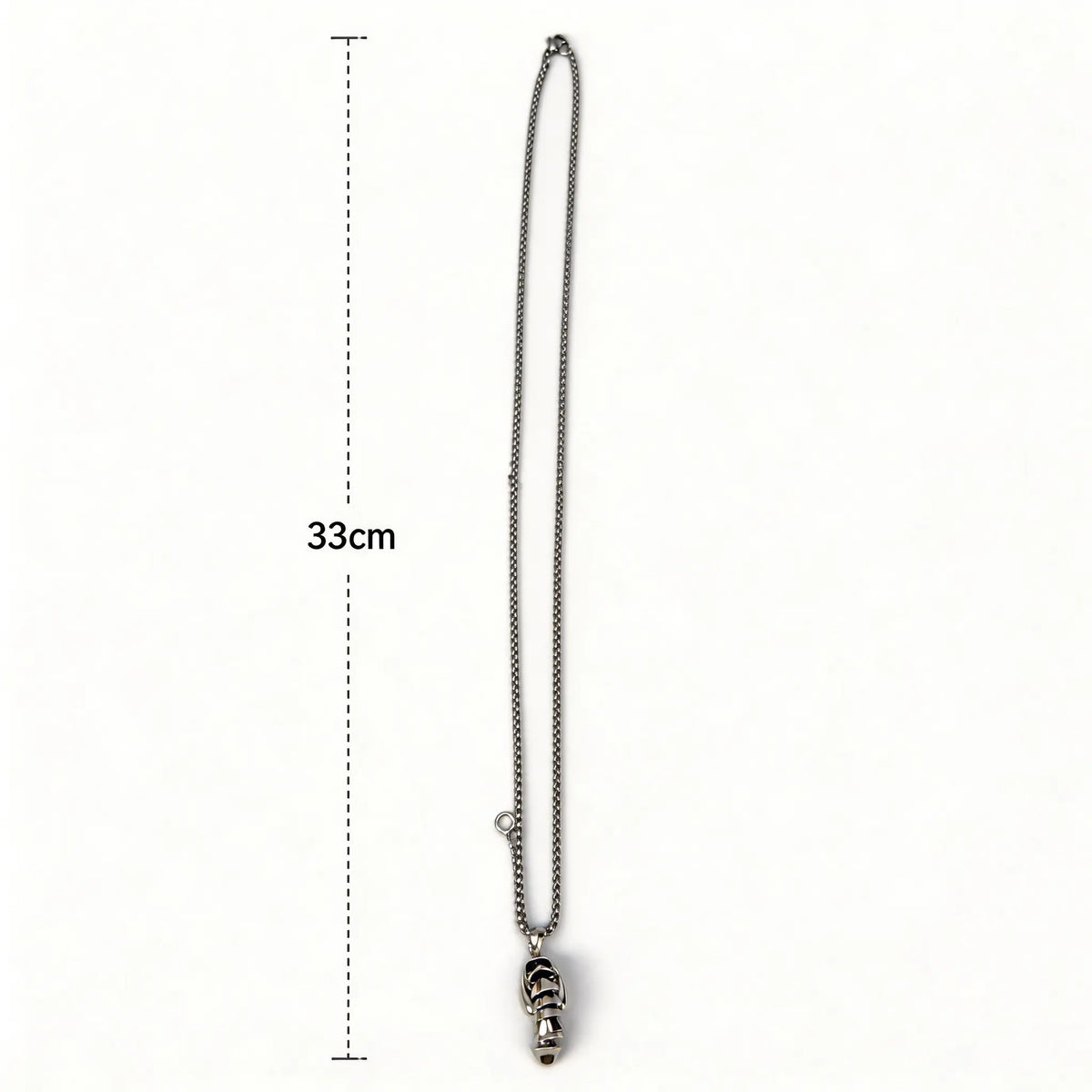 Interactive Articulated Pendant Necklace with Pull Ring and Segmented Design [YQT:ULO-260912-001:089634bbd813d232]