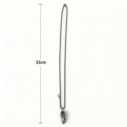 Interactive Articulated Pendant Necklace with Pull Ring and Segmented Design [YQT:ULO-260912-001:089634bbd813d232]
