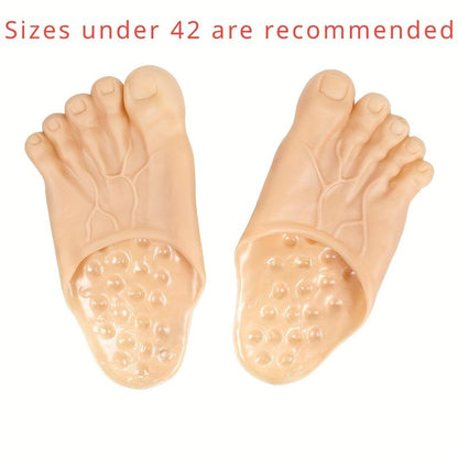 Novelty Bare Foot Slippers with Sculpted Toes for Costume Parties and Dress-Up [YQT:ULO-261012-007:b3658f68a7d7b351]