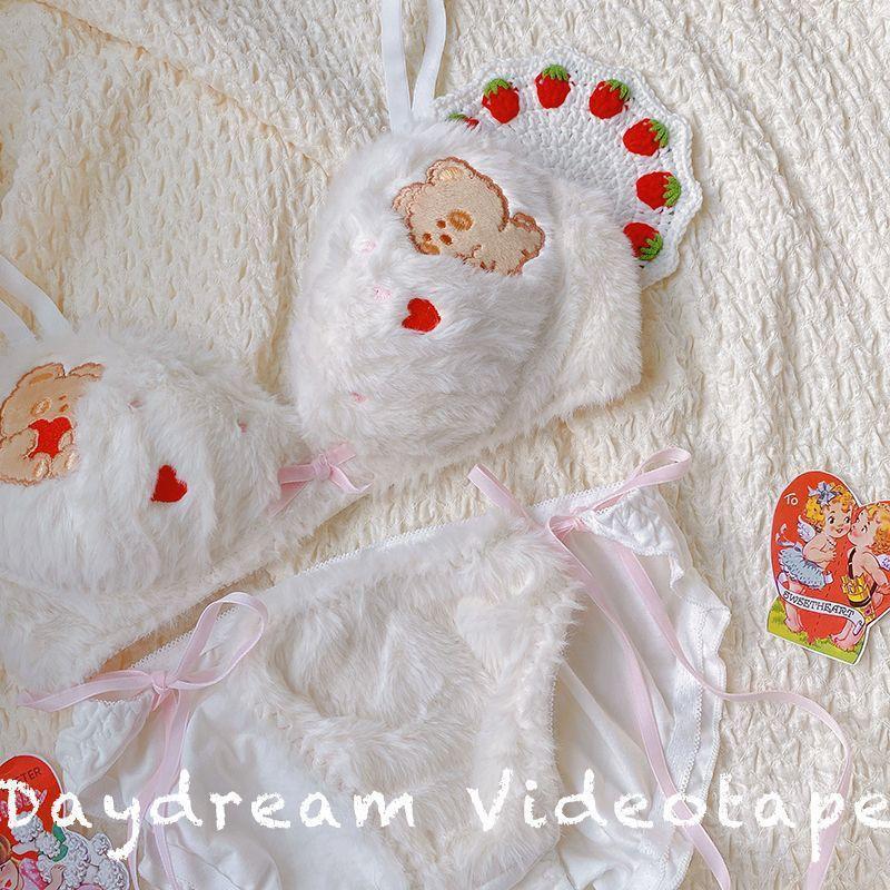 Plush Animal Design Bra and Brief Set in Multiple Colors [YQT:ULO-261017-001:af51c879e06014c4]