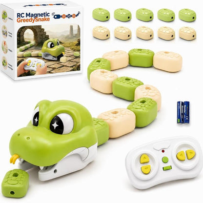 Remote Control Magnetic Snake Game Toy with Collectible Tail Blocks [YQT:ULO-261008-009:ad102c28abf7be97]