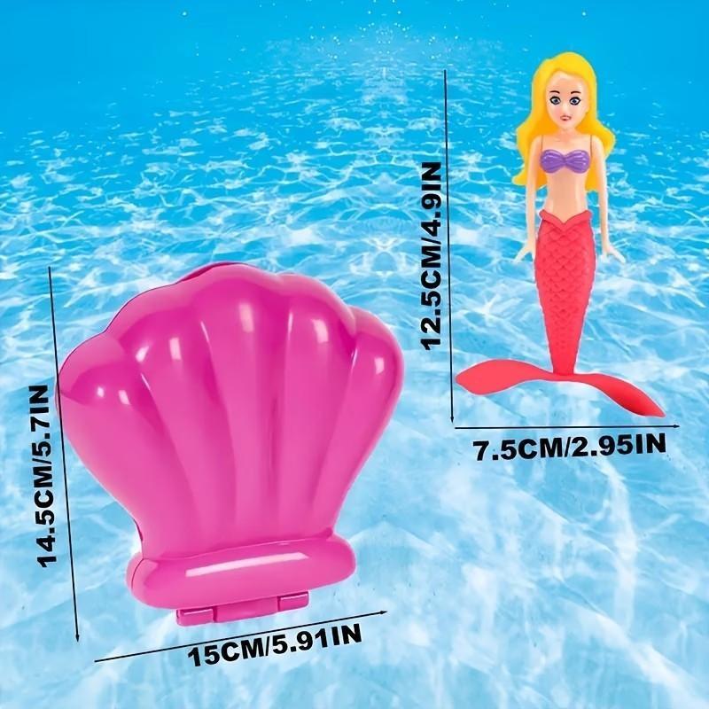 Colorful Mermaid Dive Toys with Sculpted Tails and Shell Case Option [YQT:ULO-261017-007:ec547d24214fb915]