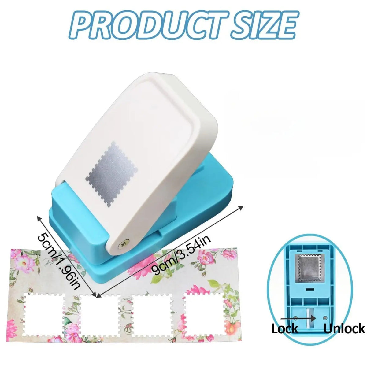 Rectangular Postage Stamp Shape Paper Punch for Scrapbooking and DIY Crafts [YQT:ULO-261013-004:6e4d6568dd2bd6c2]