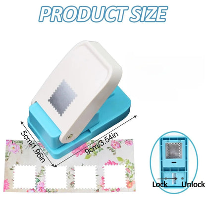 Rectangular Postage Stamp Shape Paper Punch for Scrapbooking and DIY Crafts [YQT:ULO-261013-004:6e4d6568dd2bd6c2]