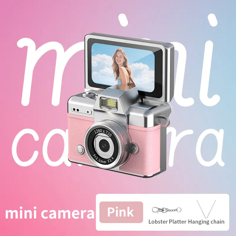 Mini Retro Digital Keychain Camera with Flip Screen and Flash [YQT:ULO-261012-002:118e5753a8d49364]