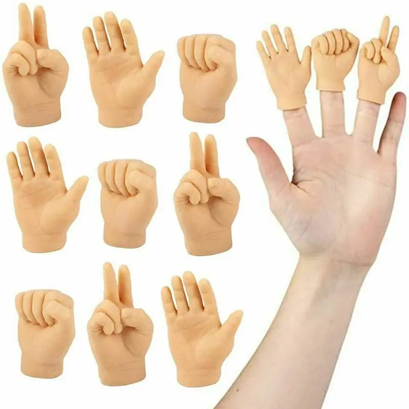 Tiny Hands Rock Paper Scissors Finger Puppets Set of 12 [YQT:ULO-261013-006:659da574cf73af50]