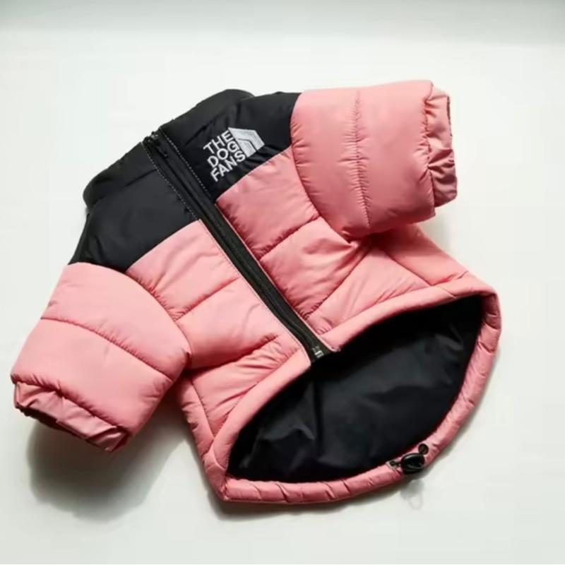 Quilted Dog Jacket with Zip Closure and Stand Collar in Multiple Colors [YQT:ULO-261029-005:964f08280fee0f0c]