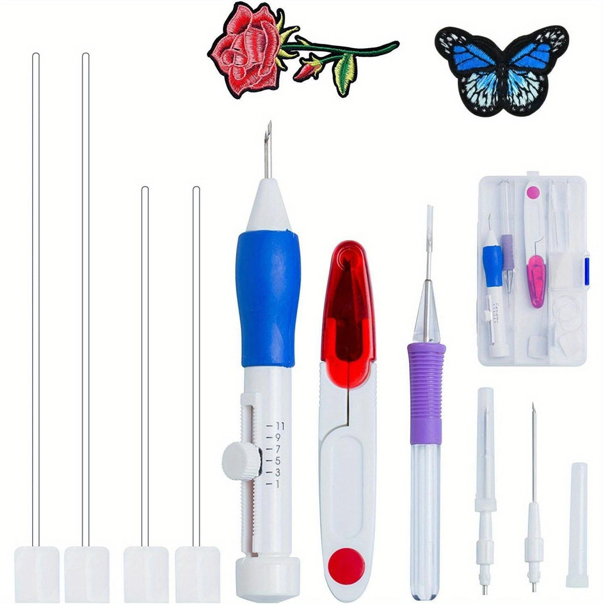 Adjustable Punch Needle Embroidery Pen Set for DIY Sewing and Craft Projects [YQT:ULO-261019-001:96fd113458992826]