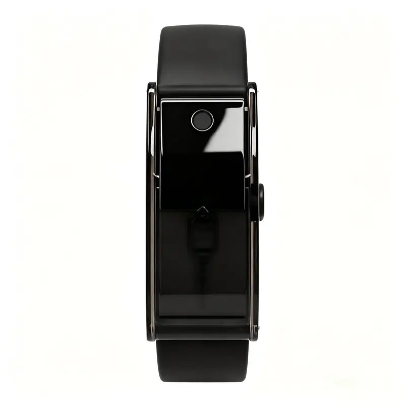 Black Scent Diffuser Bracelet with Glossy Rectangular Design and Adjustable Band [YQT:ULO-260926-002:3fc9101f10bd6dfb]