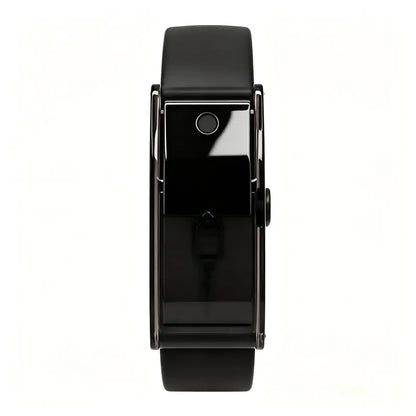 Black Scent Diffuser Bracelet with Glossy Rectangular Design and Adjustable Band [YQT:ULO-260926-002:3fc9101f10bd6dfb]