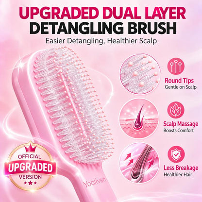 Yooliven 3-in-1 Mist Spray Detangling Hair Brush with Refillable Water Handle [YQT:ULO-261019-002:e22af8e162008c32]