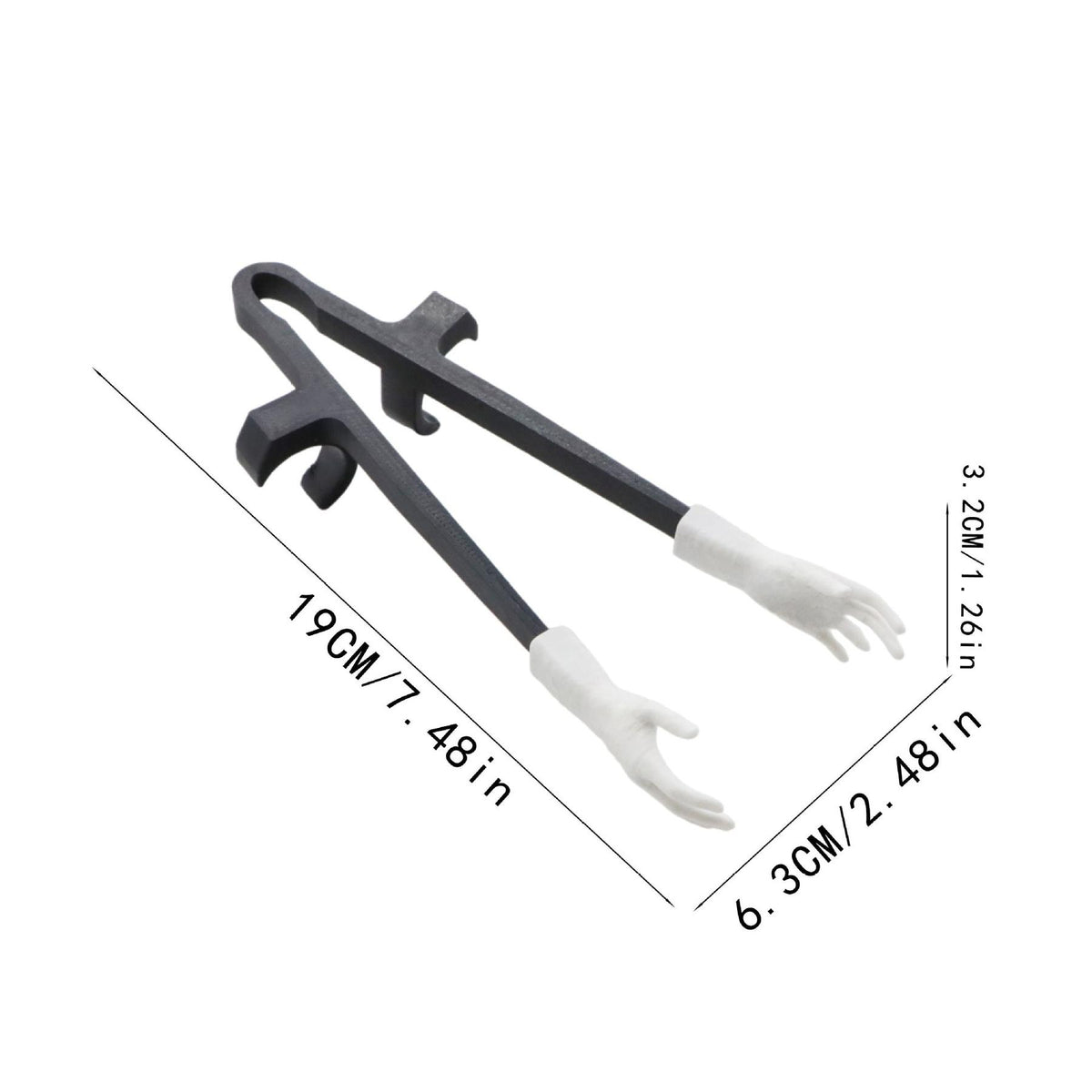 Black and White Finger Chopsticks with Miniature Hand Tips for Snacks [YQT:ULO-261019-003:d3672d54335f9d5f]