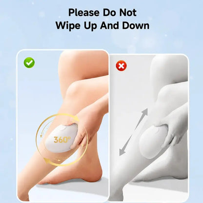 White Crystal Hair Eraser with Nano Glass Surface for Arms and Legs [YQT:ULO-261007-007:e73700473f046a17]