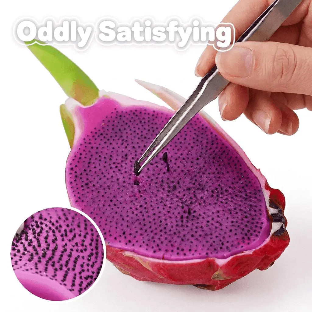 Dragon Fruit Seed Picking Fidget Toy with Metal Tweezers [YQT:ULO-260922-002:ee2d22b4e1c36803]
