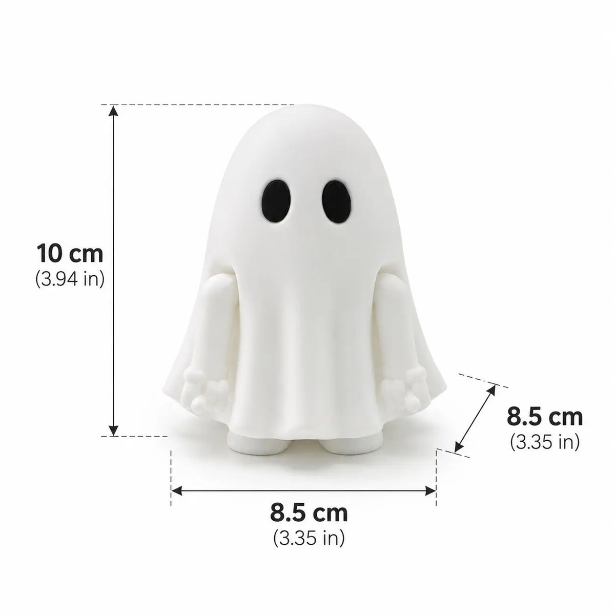 Pressable Ghost Desk Figurine with Pop-Up Hands and White 3D Printed Design [YQT:ULO-261006-003:a62c8ae7c625091d]