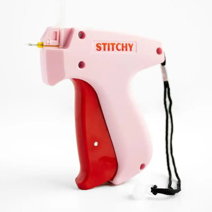 Stitchy Pink and Red Handheld Stitching Tool for Clothing Adjustments [YQT:ULO-261012-001:15051dcd558c9ffe]