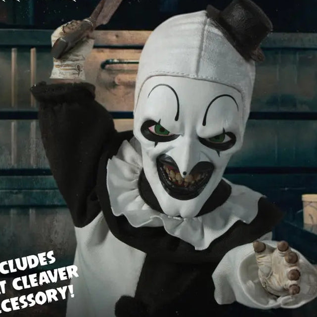 Terrifier Living Dead Dolls Presents Art the Clown Black and White Doll [YQT:ULO-261006-001:e9d16e3a596cbcbe]