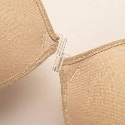 Strapless Adhesive Bra with Contoured Cups and Clear Front Clasp [YQT:ULO-260917-001:bcef8bdbb135e4ba]