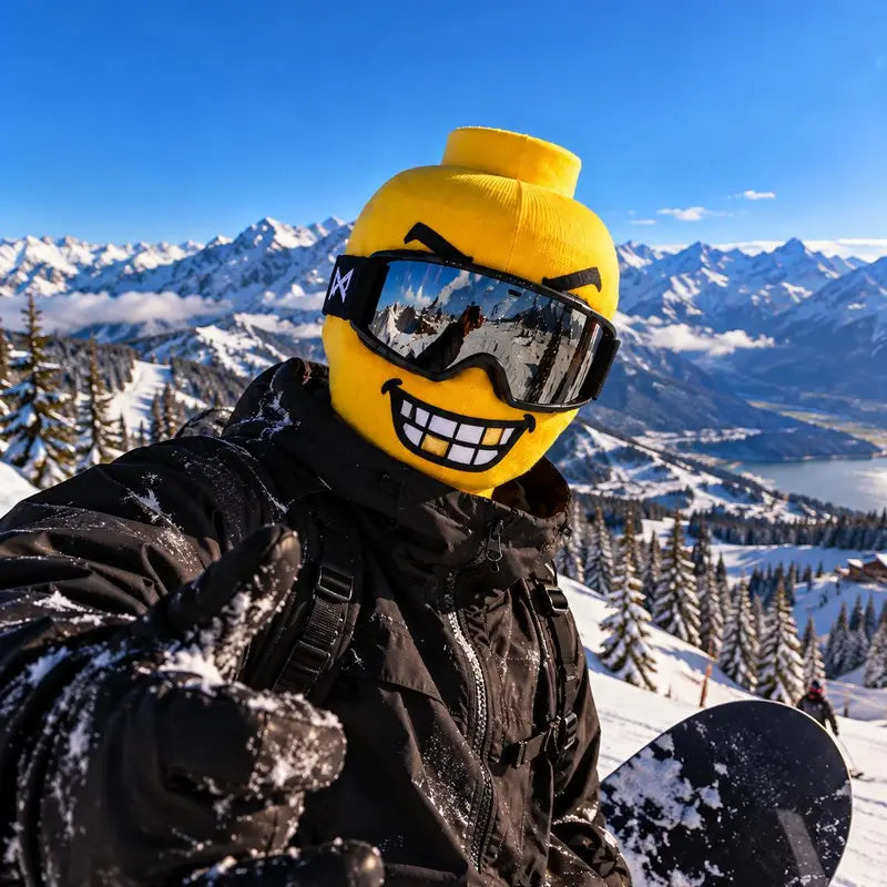 Funny Yellow Cartoon Face Ski Mask Balaclava with Multiple Expression Designs [YQT:ULO-261008-013:5ca1c2357abc096d]