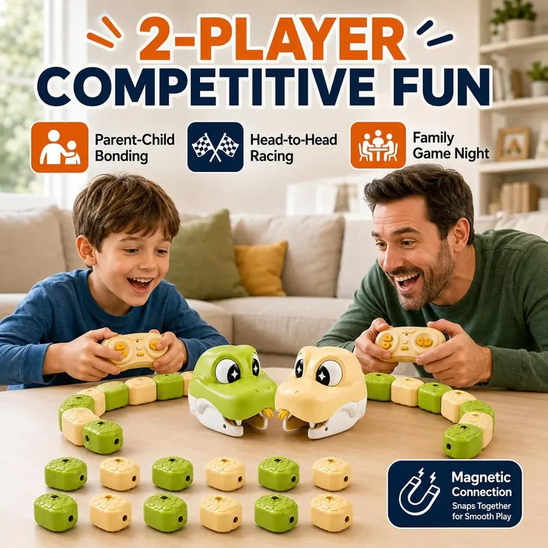 Remote Control Magnetic Snake Game Toy with Collectible Tail Blocks [YQT:ULO-261008-009:244e1debacf7589c]