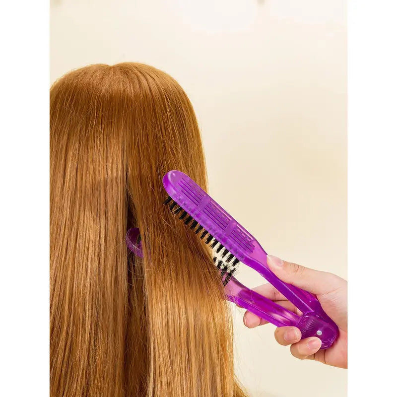 Double Sided Clamp Hair Styling Brush with Hinged Handle [YQT:ULO-261013-001:37f1e1ff06e45fa2]