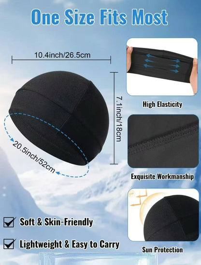 Unisex Stretch Skull Cap with Plain Color Design for Cycling and Everyday Wear [YQT:ULO-260916-011:49984706e93b9a8f]