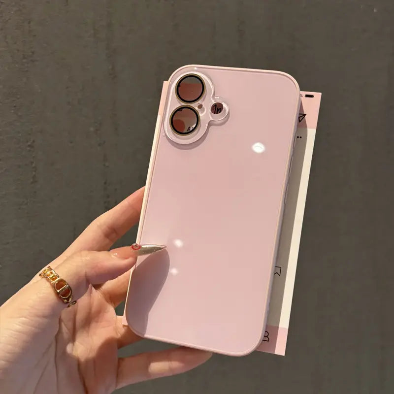 Glossy Solid Color Phone Case with Matching Camera Surround [YQT:ULO-260916-007:606a57593667c469]
