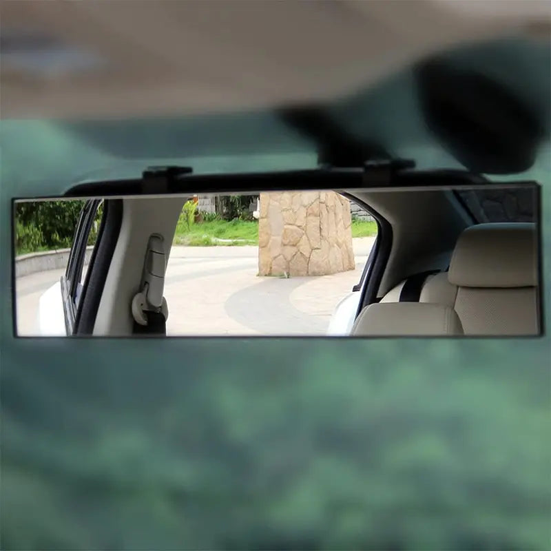 Panoramic Clip-On Car Rearview Mirror with Wide Rectangular Design [YQT:ULO-261008-006:6cf88452c4cc9914]