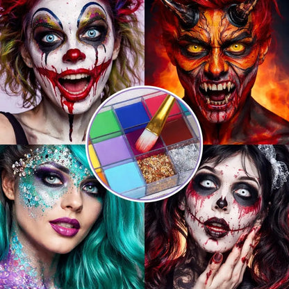 UCANBE Athena 20-Color Face and Body Paint Palette for Halloween Makeup [YQT:ULO-260920-003:966e0dfc4ecd7fbd]
